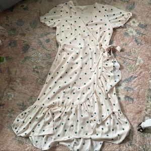 Lauren Conrad Blush Midi Wrap Dress